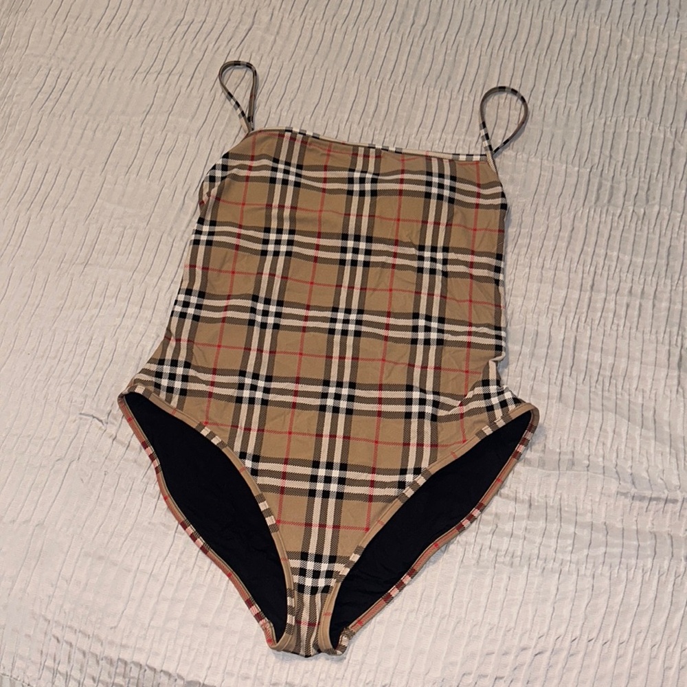 Check Swimsuit 
Colour: Archive Beige
Style: One-Piece